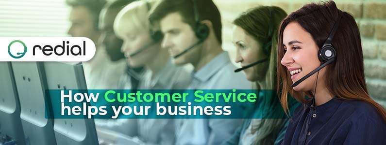 How customer service helps your business with a woman on headset