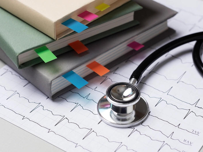 Blog Medical Records 1600x1200px_072125 Documents, files, folders and stethoscope. Efficient Medical Records Management